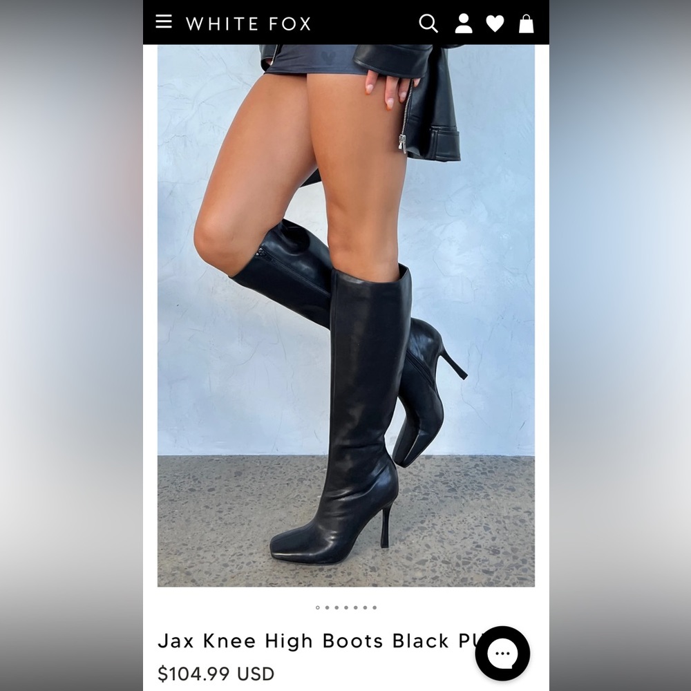 Black knee high boots from White Fox!